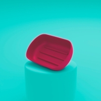 Набор аксессуаров для ванной комнаты &laquo;Тринити&raquo;, 6 предметов (мыльница, дозатор для мыла, два стакана, ёрш, ведро), цвет розовый