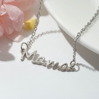 Кулон &laquo;Мама&raquo;, цвет серебро, 49 см