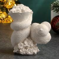 Новый год. Символ 2025. Фигура для раскраски "Змея с цветами", 7х7х5см