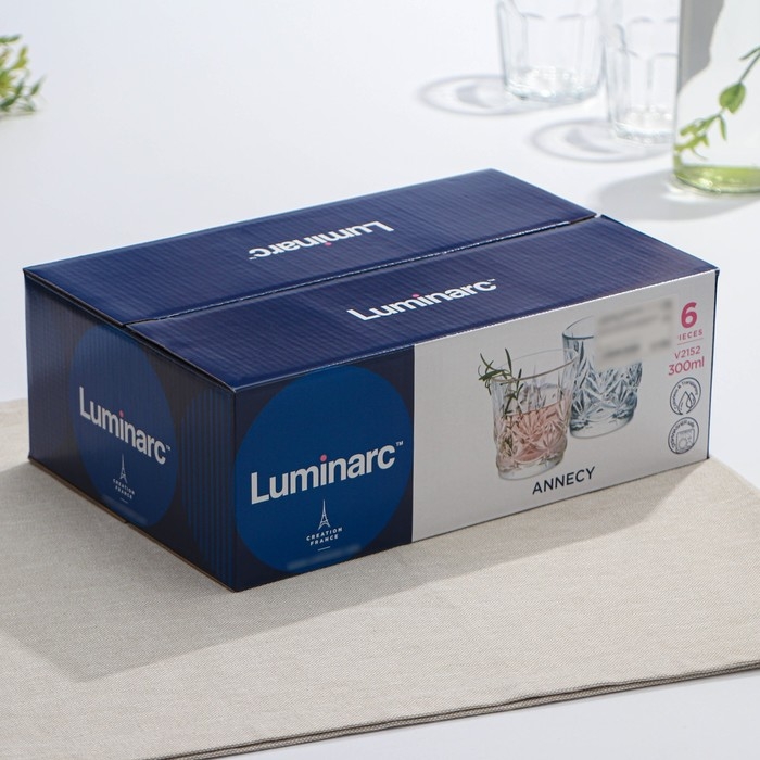 Стакан стеклянный низкий Luminarc ANNECY, 300 мл, прозрачный