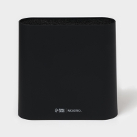 Подставка для ножей с наполнителем Magistro &laquo;Нежность&raquo;, пластик, 21&times;7,5&times;22, чёрная