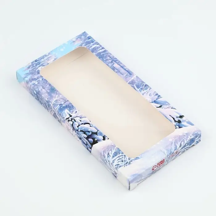 Коробка для шоколада &laquo;Новогодних чудес&raquo;, с окном, 17 х 8.5 х 1.5 см