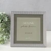 Фоторамка для фото 20х20 см, пластик Lucy, серебро