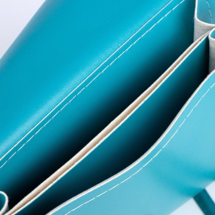 Сумка детская для девочки "Кошечка", на клапане, цвет бирюзовый/розовый