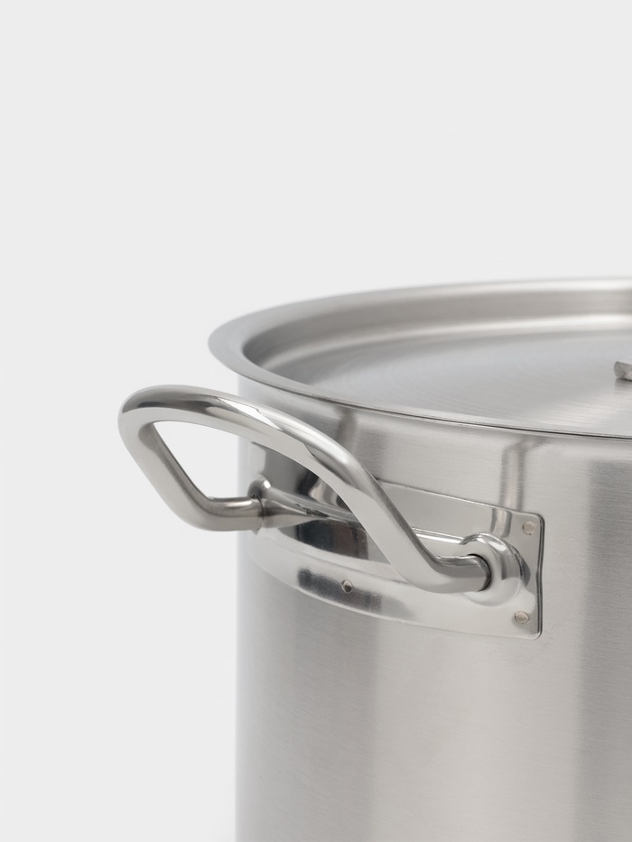 Ковш 6,3 л, d=24, h=14 см, с крышкой, толщина стенки 0,8 мм, индукция, две ручки