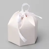 Коробка для конфеты, пирожные с лентой, 8&times;4&times;7.5 см