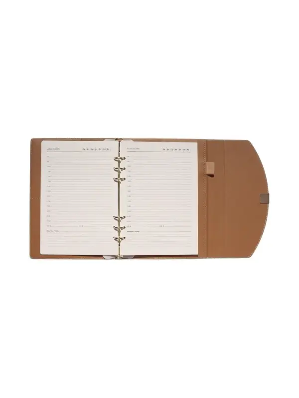 Органайзер на кольцах, A5, с клапаном, 80л, линия, к/зам, Бирюзовый