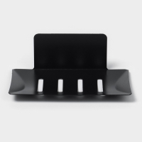 Мыльница настенная, цвет черный