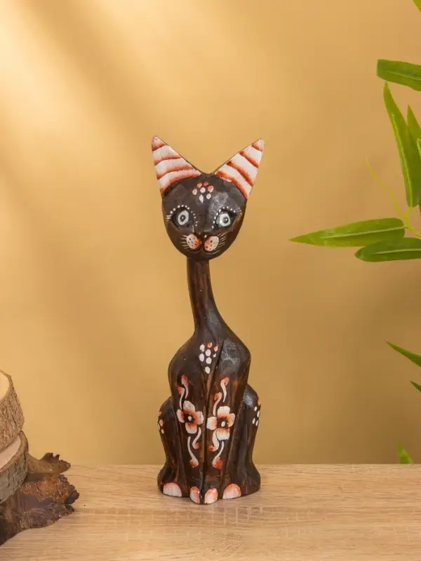 Сувенир &laquo;Кошка в ошейнике&raquo;, 7&times;3.5&times;20 см, дерево