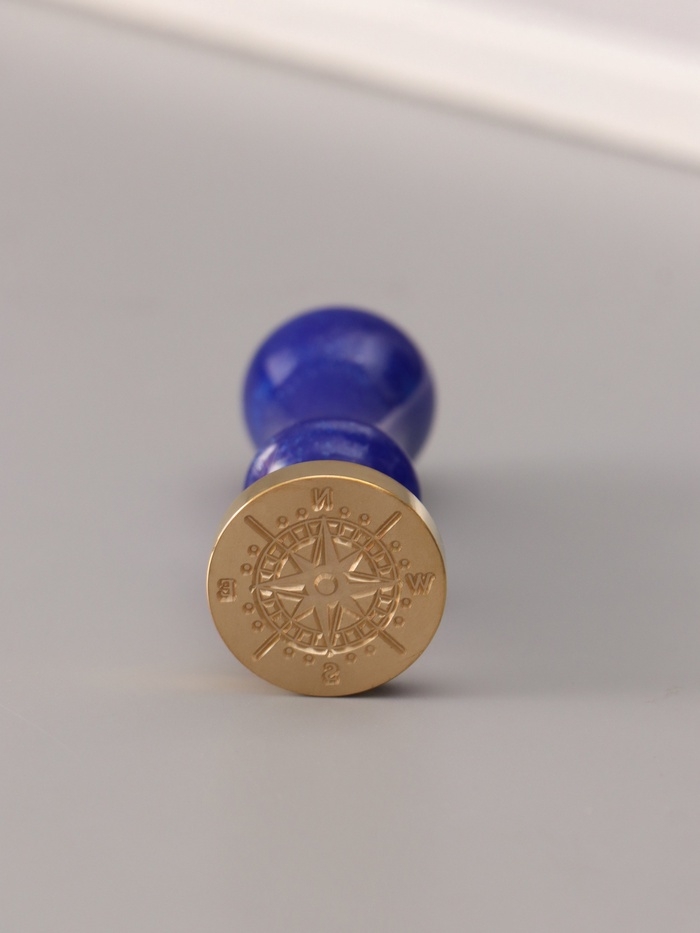 Сургучный набор "Компас" печать, ручка, сургуч 12,5х10х3,6 см