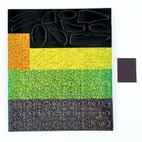 Аппликация стикерами форменная на магните &laquo;Желтая тачка&raquo;, набор для творчества, стикерная мозаика