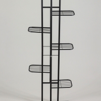 Подставка для цветов Greengo, 7 полок, 43 &times; 22 &times; 126 см, напольная, металл, чёрная