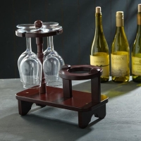Мини-бар на ножках, 4 фужера в комплекте