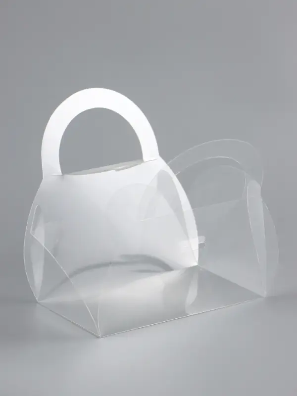 Складная прозрачная коробка из PVC, для упаковки подарков, 9.5&times;6&times;5 см