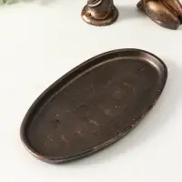 Набор фигур "Богини" на подносе, высота 16 см, цвет винтажная бронза