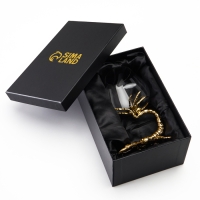 Бокал для коньяка "Скорпион", 550 мл, золото