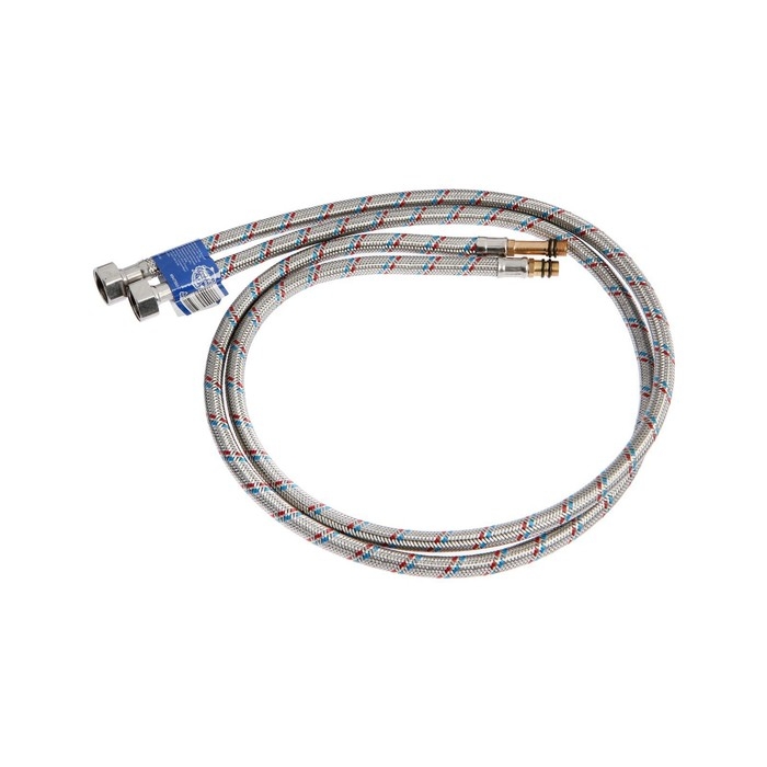 Подводка гибкая для смесителя ZEIN, гайка 1/2", штуцер М10, 100 см, набор 2 шт