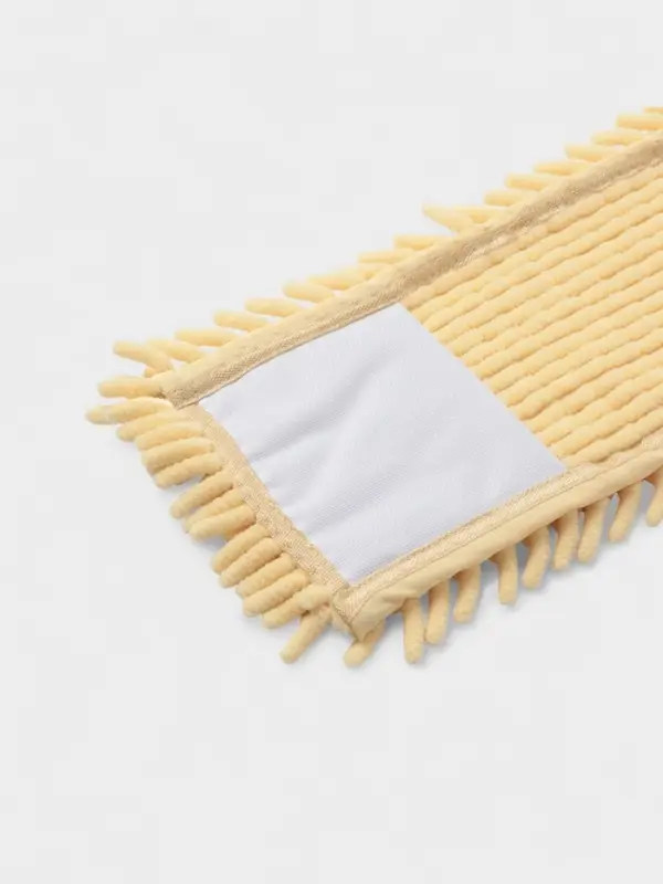 Насадка для плоской швабры "Пастель", микрофибра 43х13 см букли, 80 гр, цвет желтый