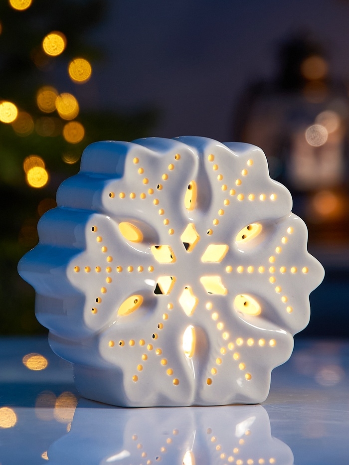 Светодиодная фигура "Снежинка большая" 11х5х11, 1 LED, LR44x3(в компл.), Т/БЕЛЫЙ