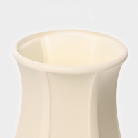 Ваза для цветов, пластик, 12&times;8.5&times;23.5 см, белый