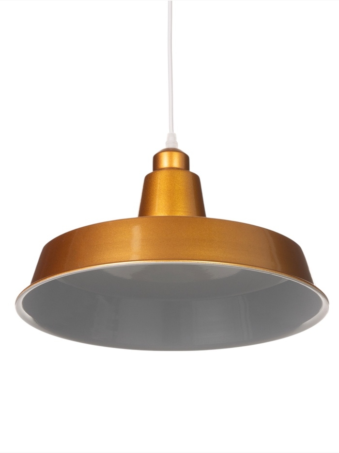 Светильник Ronald 1х40Вт Е27 пр-1м золотистый 36х36х15см