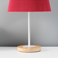 Светильник настольный "Строгость" 1х40Вт Е27 бордовый 22,5х22,5х41,5см