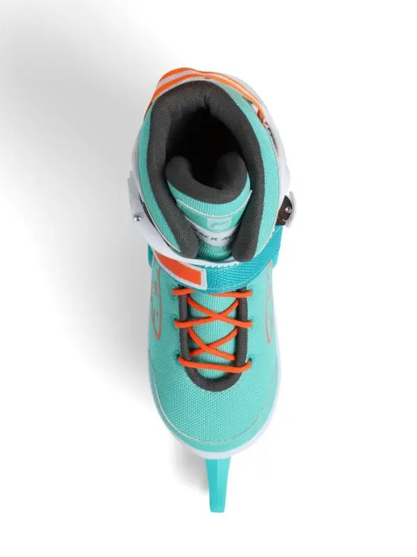 Коньки раздвижные BlackAqua, р. 35-38, для фитнеса, мятные, оранжевые