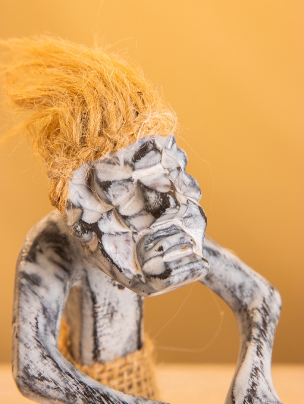 Сувенир &laquo;Абориген барабанщик&raquo;, 7&times;10&times;17 см, дерево