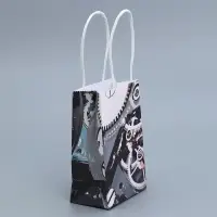 Пакет подарочный крафтовый, упаковка, Present, 15 х 10 х 6 см