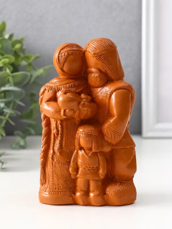 Фигура &laquo;Семейный оберег&raquo;, 14&times;8.5&times;6 см, красная глина