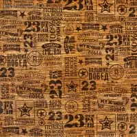 Бумага упаковочная глянец &laquo;Самый смелый&raquo;, 23 февраля, 100 х 70 см