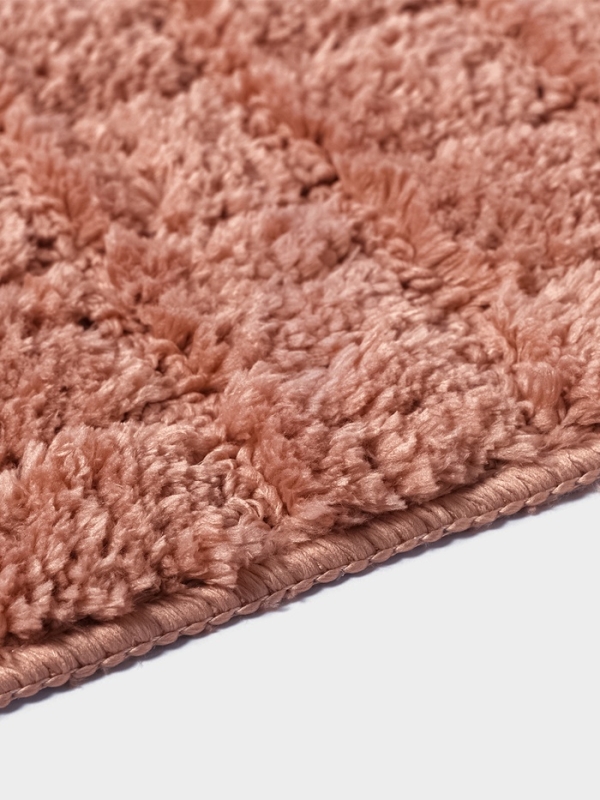 Коврик для ванной "Таормина" из микрофибры Savanna, 40х60 см, цвет пыльная роза