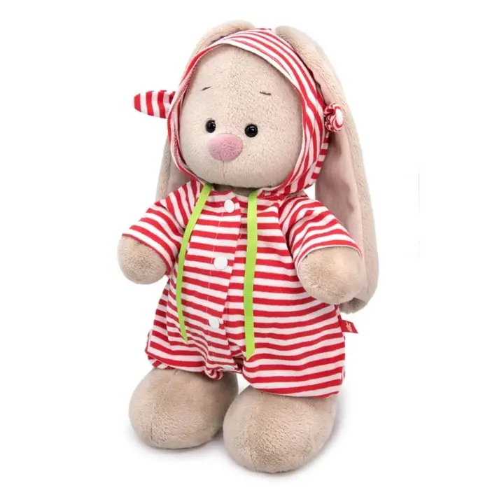 Мягкая игрушка "Зайка Ми в полосатом комбинезоне", 25 см StS-506