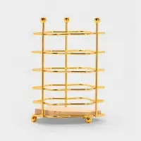 Сушилка для столовых приборов "Старлайт" 11*11*15,5 см, цвет золотой