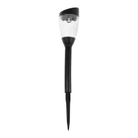 Садовый светильник на солнечной батарее &laquo;Трапеция скошенная&raquo;, 6 &times; 36 &times; 6 см, 1 LED, свечение тёплое белое