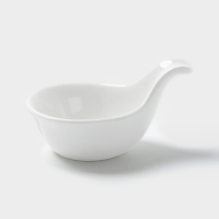 Соусник Hanna Kn&ouml;vell, с ручкой, фарфор, белый