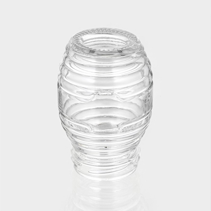 Банка стеклянная для хранения сыпучих продуктов &laquo;Бочонок&raquo;, 100 мл, 5&times;7,8 см, с металлической крышкой