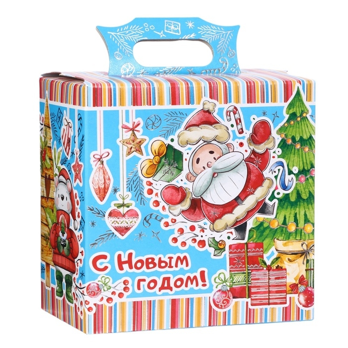 Новый год. Подарочный набор конфет "Веселый праздник", 200 г