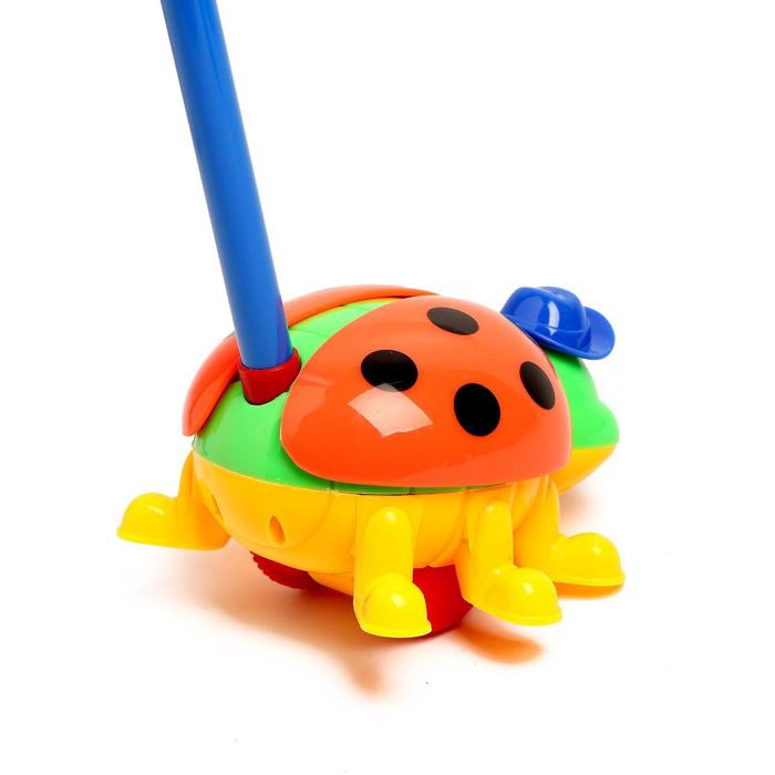 Каталка &laquo;Жучок&raquo;, на палочке, цвета МИКС