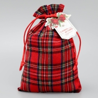 Мешок подарочный холща &laquo;С Новыми желаниями&raquo;, 16 х 23 см +/- 1.5 см, Новый год