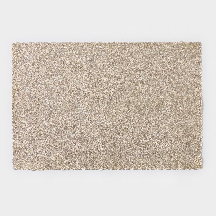 Салфетки сервировочные на стол Доляна &laquo;Соломка&raquo;, 30&times;45 см, 4 шт, золотые