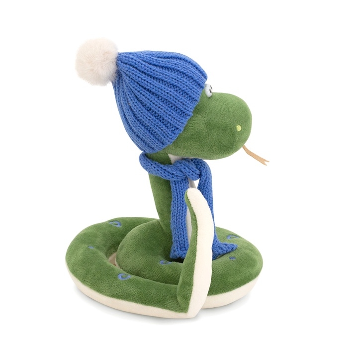 Новый год! Мягкая игрушка &laquo;Змей Сёма&raquo;, в синей шапке, 20 см