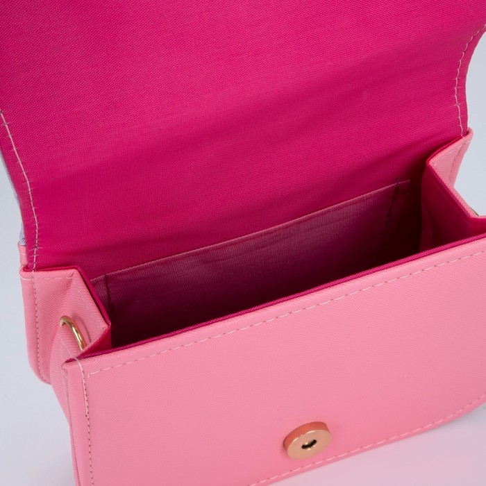 Сумка детская для девочки &laquo;Кошечка&raquo;, с ушками, цвет белый/розовый, 16х6,5х12 см