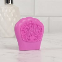 Щётка для умывания, силиконовая, 8 &times; 8 см, цвет МИКС