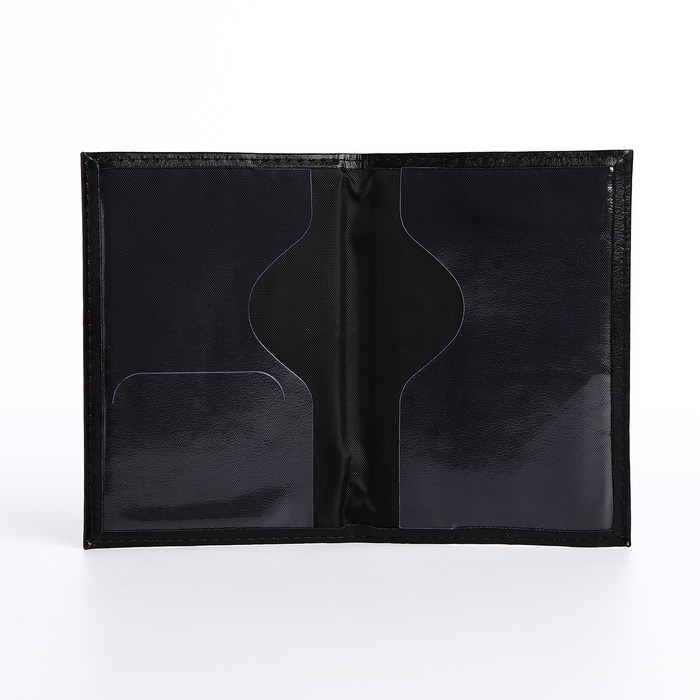 Обложка для паспорта, цвет чёрный