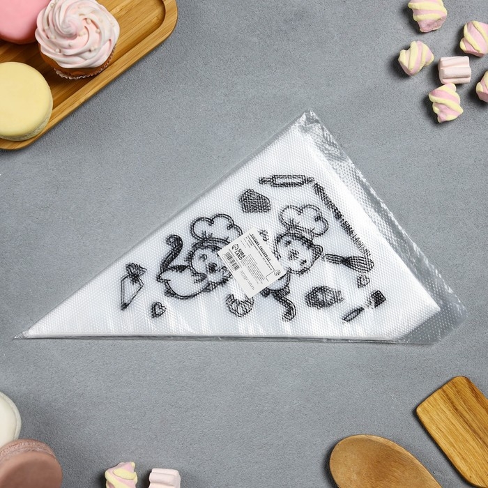 Кондитерские мешки &laquo;Котики&raquo; 35 х 20 см, 50 шт