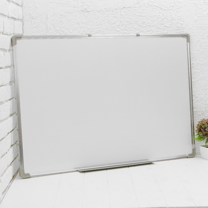 Доска магнитно-маркерная, двусторонняя, с полочкой, 90 &times; 60 см