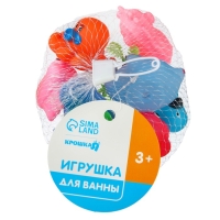 Набор резиновых игрушек для ванны &laquo;На острове&raquo;, с пищалкой, 8 шт, Крошка Я