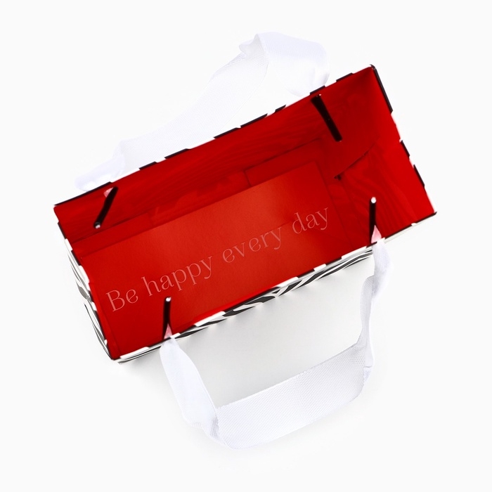 Пакет ламинированный двухсторонний Best wishes, с тишью и открыткой, S, 12 х 15 х 5.5