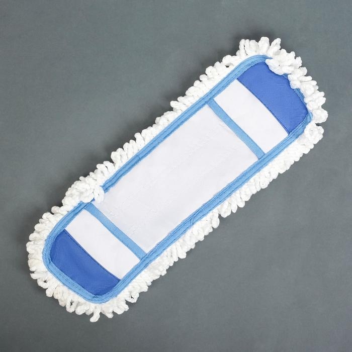 Насадка для плоской швабры Доляна, микрофибра, 40&times;12 см, цвет МИКС